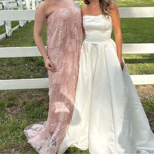 Elegant Pink Floral Dress